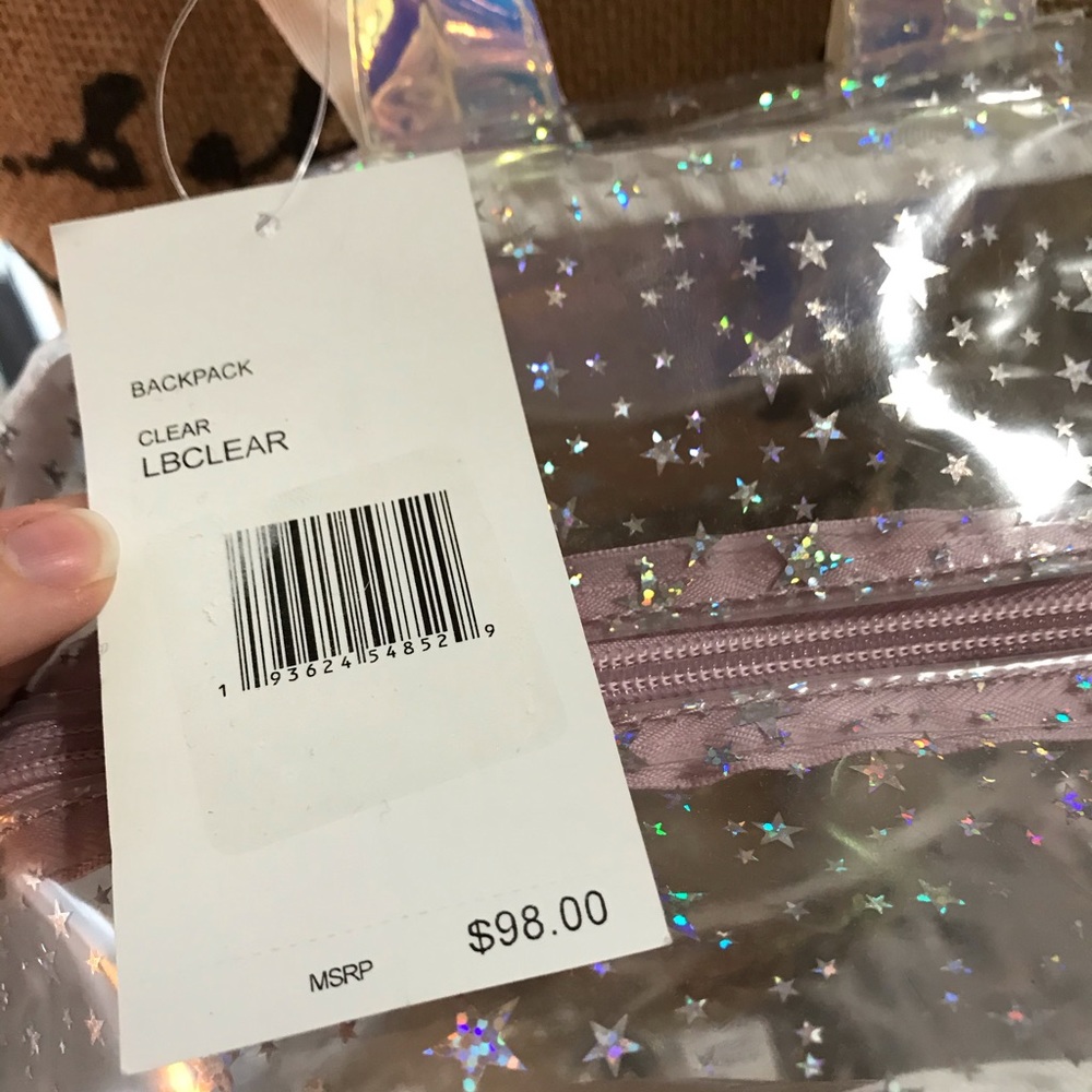 Betsey Johnson Clear Backpack Stadium Friendly NWT - Picture 4 of 8